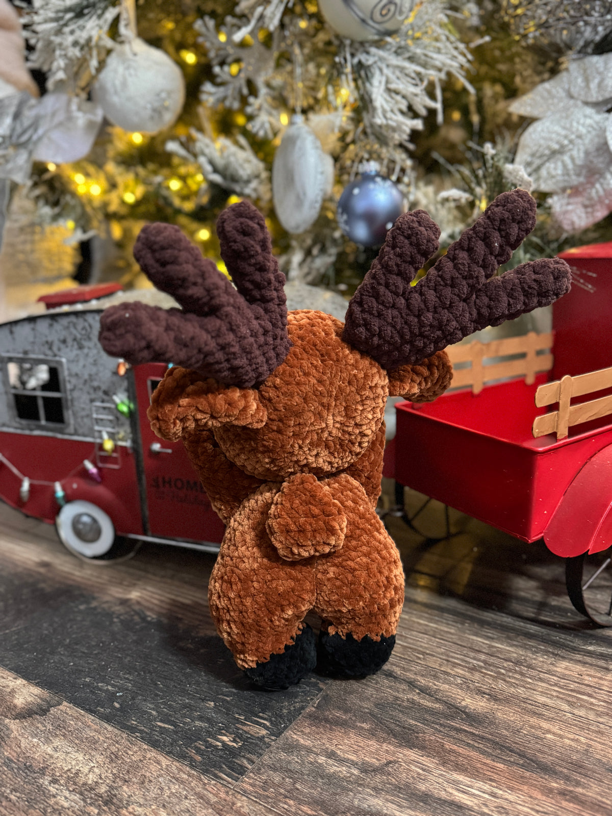 Cheeky Reindeer – Handmade Crochet Plush