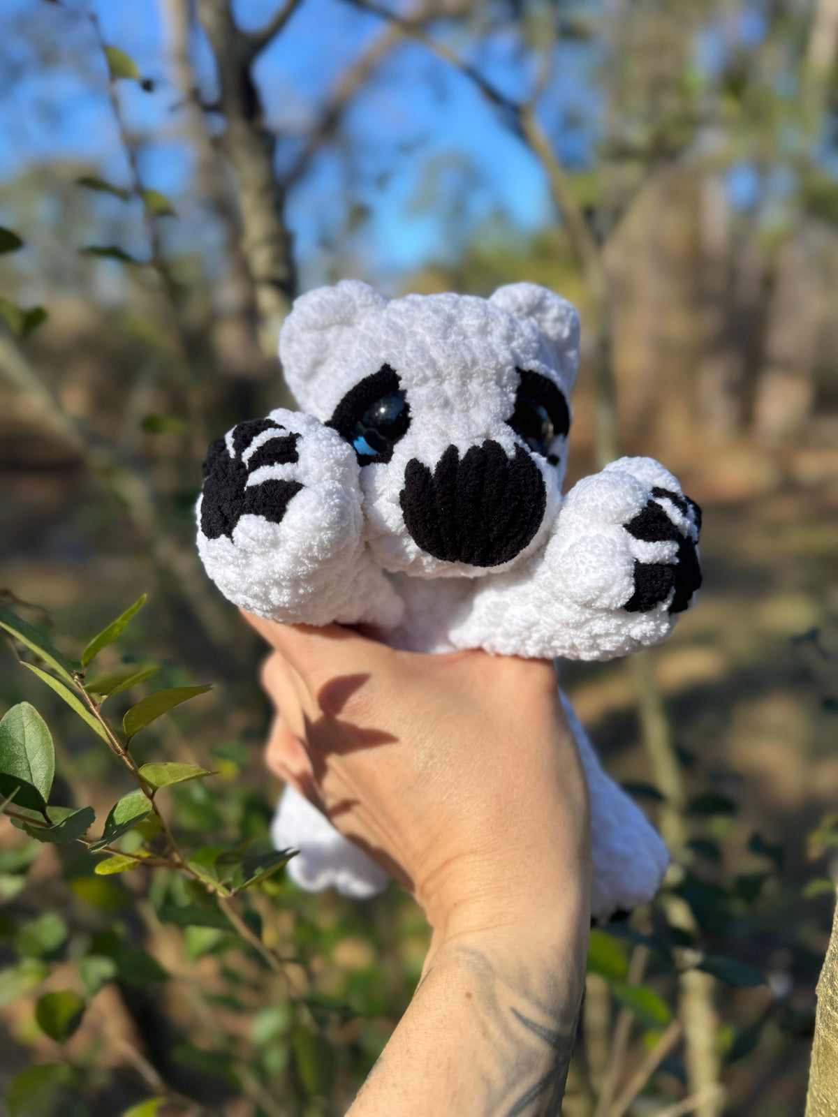 Small Polar Bear Stuffy – Handmade Crochet Plush