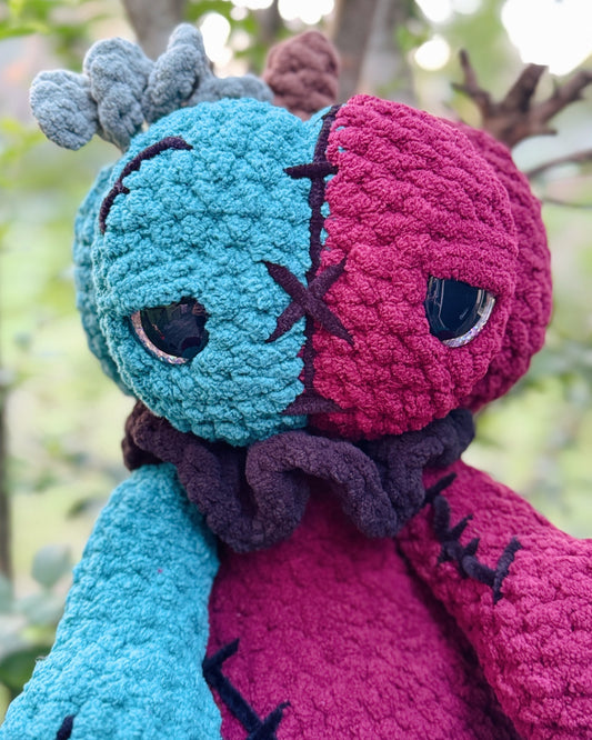 Jumbo Sitting Pumpkin – Handmade Crochet Plush