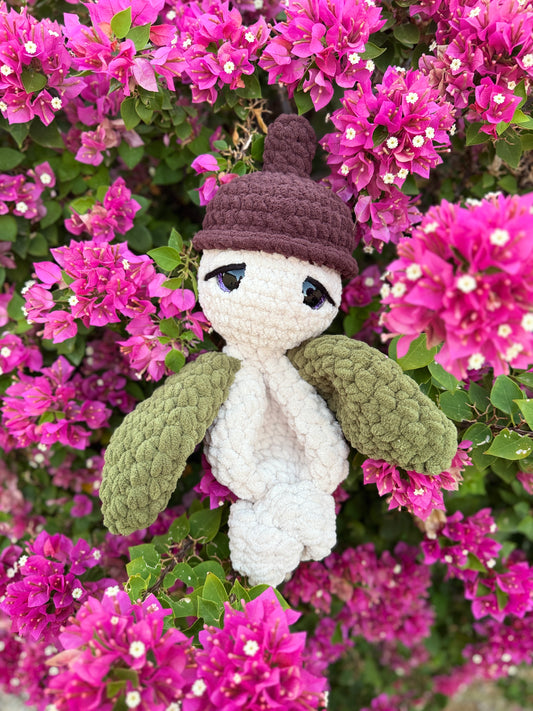 Crochet Acorn Snuggler – Handmade Plush Lovey