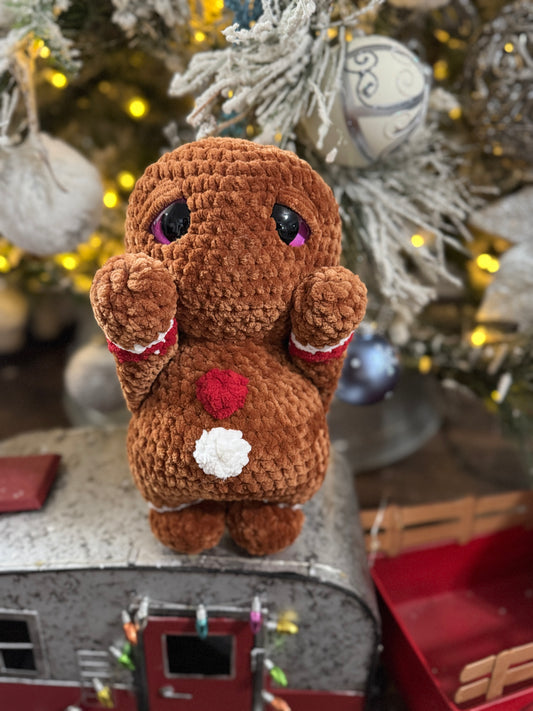Cheeky Gingerbread – Handmade Crochet Plush