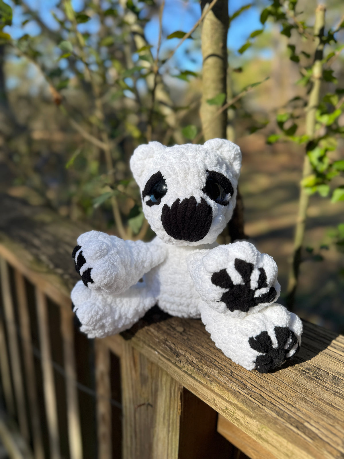 Small Polar Bear Stuffy – Handmade Crochet Plush