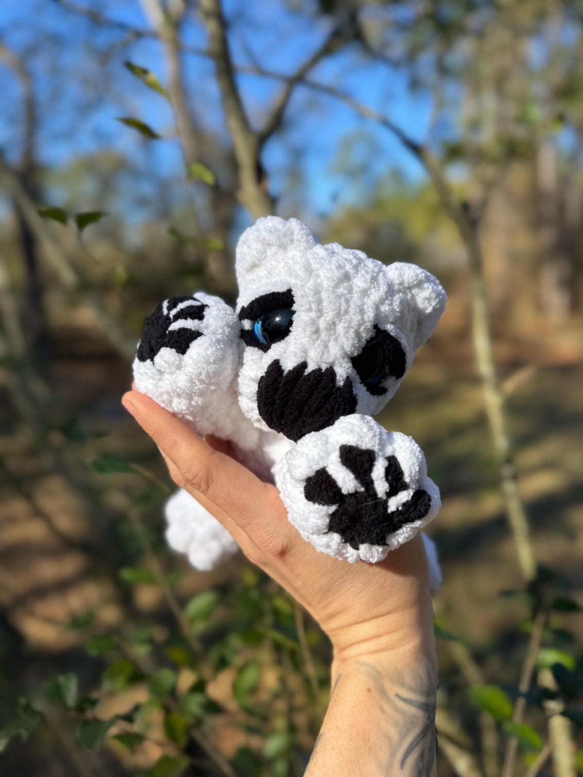 Small Polar Bear Stuffy – Handmade Crochet Plush