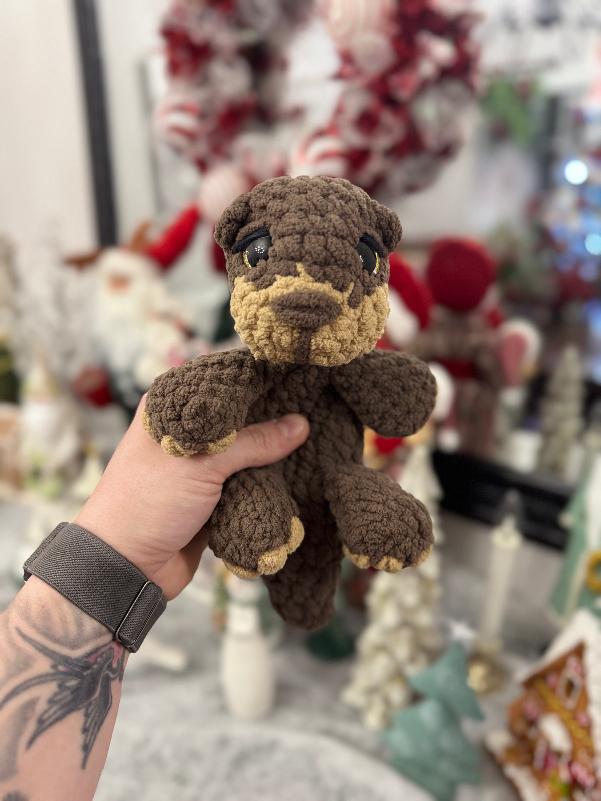 Otter Snugglers – Handmade Crochet Plush (Small or Large)