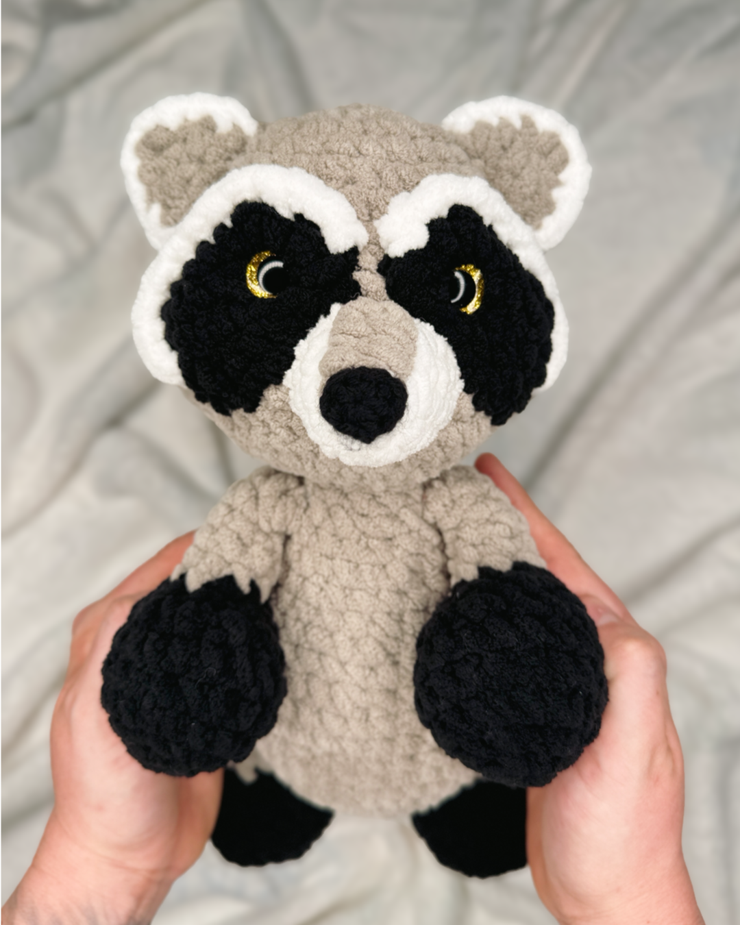 Raccoon Stuffy – Handmade Crochet Plush