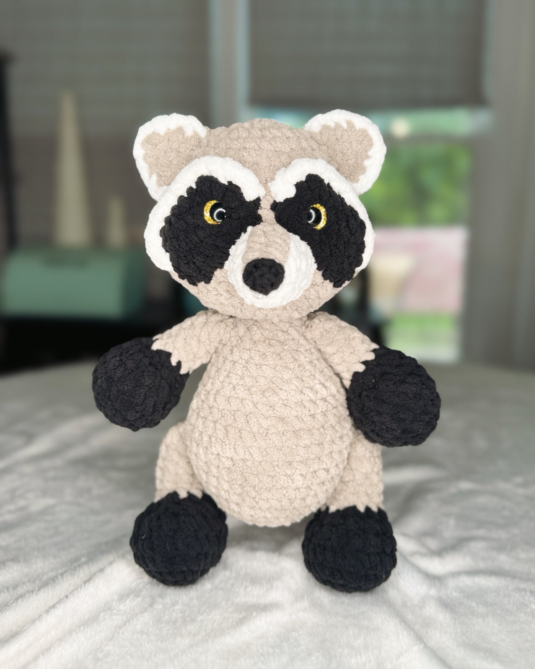 Raccoon Stuffy – Handmade Crochet Plush